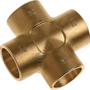 Bestel Nu Bonfix Messing soldeerfitting Kruisstuk 22 x 22 x 22 x 22 - 4 x capillair