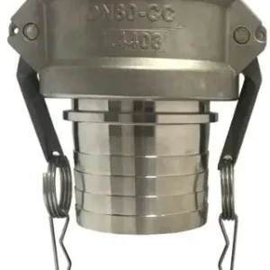 Budget Camlock Vrouwelijk met Slangtule - Type CS - RVS316 - Geribte Tule - 3" - DN 75