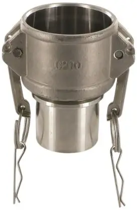 Camlock Vrouwelijk met Slangtule - Type CS - RVS316 - Gladde Tule - 2" - DN 50 Koop Online