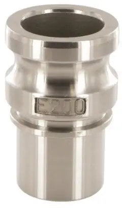 Camlock Mannelijk met Slangtule - Type ES - RVS316 - Gladde Tule - 3" - DN 75 Laatste Kans