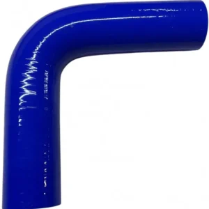Actieprijs Siliconeslang - Bocht 90° - Pootlengte 152mm - 89mm - Blauw