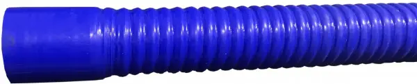 Beste Prijs Flexibele Siliconeslang met gladde tule - 15 x 25mm - Blauw (Per Lengte 35cm)