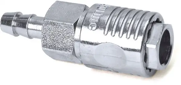 Euroline luchtkoppeling - ventielsteekkoppeling - snelkoppeling met slangtule - 6mm Hoge Kwaliteit