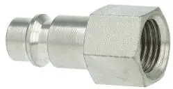 Euroline - Insteeknippel voor snelkoppeling - Binnendraad - 1/4" - staal vernikkeld Korting