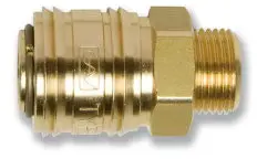 Euroline - Snelkoppeling - Buitendraad - 3/8" - messing Beperkte Voorraad