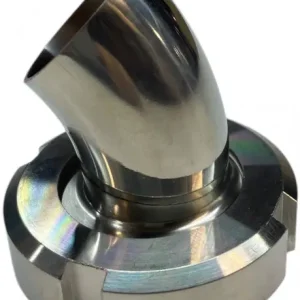 Wereldwijde Verzending Melkkoppeling - Zuivelkoppeling - DIN 11851 - Koppelbocht 45° - Puntstuk/Wartel x laseinde - DN40 x 41mm - RVS 316