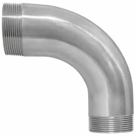 Bestseller Melkkoppeling - Zuivelkoppeling - DIN 11851 - Koppelbocht 90° - Buitendraad x Buitendraad BSPP vlakdichtend - 3" x 3" - RVS 316