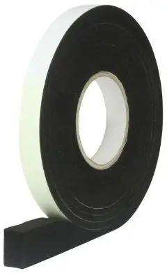 Weekendaanbieding Compressieband/ zwelband - NPC510 - zwart PU - Zelfklevend - 5mm (h) - 10mm (b) - Rol6,6m