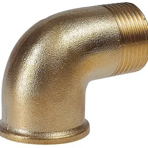 Alleen Vandaag Messing knie - 1/2” Buitendraad x Binnendraad