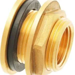 Gratis Verzending Messing wanddoorvoer - 1” x 3/4” - buitendraad x binnendraad