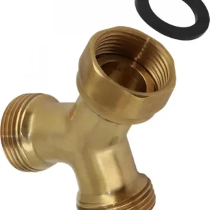 Bonfix Draadfitting Y-stuk 3/4" - buitendraad x swifel-moer x buitendraad - messing Nieuw Model