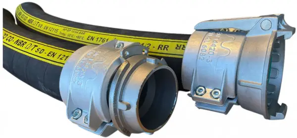 Actieprijs Tankwagenslang NBR - (Zuig/Pers) - Incl TW MK80 RVS & TW VK80 RVS - 3" - 9m