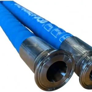 Zuivelslang/Voedselslang Zeer Flexibel & Gegolfd - Compleet met TriClamp Koppelingen - DN32 (Fl. 50,5mm) - 8 meter Gratis Verzending