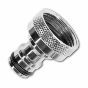 Gardena Kraanstuk 1" Binnendaad naar Gardena - Messing Vernikkeld Seizoensaanbieding