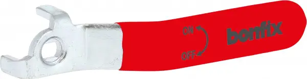 Bonfix Kogelkraan/schuifafsluiter - Losse hendel - rood 1-1/2" - staal Flitsaanbieding