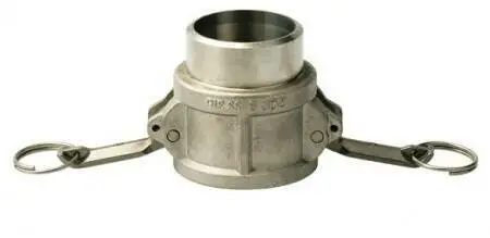 Voordeelprijs Camlock Vrouwelijk met Laseind - Type DWB - RVS 316 - 1/2" - DN13 - DWB50