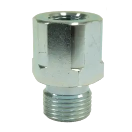 Verloopnippel - Staal - 3/8" bu x 3/8" bi - BSP Ambachtelijk