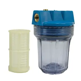 Waterfilter 5" - Transparant - Inclusief 60 micron(Mu) gaaspatroon Premium