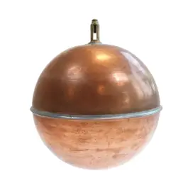 Handgemaakt Koper drijver met klembevestiging - Ø150mm