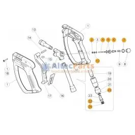 RL30 - Revisieset voor pistool met vorstbeveiliging en swivel - 8-delig Lage Prijs