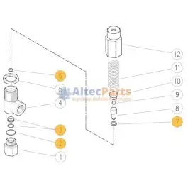 Topkwaliteit VS170-220 - Reparatieset voor veiligheidsventiel - 4-delig