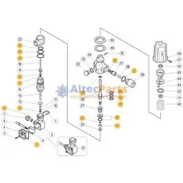 Trendy VB9 - Reparatieset voor drukregelaar met PR5 schakelaar - 17-delig