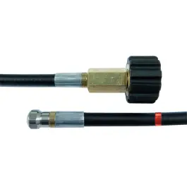 Trendy Rioolslang met rioolnozzle en eindmarkering NW5 - Zwart