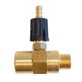 Lage Kosten Chemie injector met knop - Messing