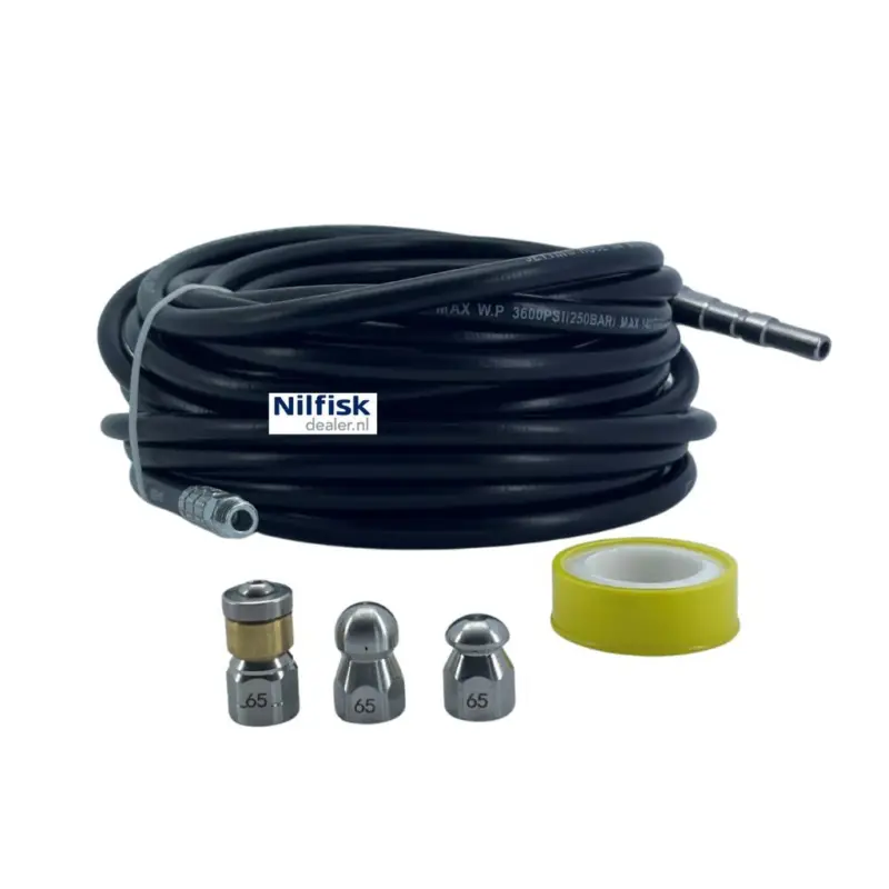 Nilfisk Afvoer-en leidingset HPW DN6 15 m PVC Ambachtelijk