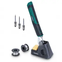 Merkproduct Soldeerbout 4V op accu | Incl. houder, soldeer tin- en tips