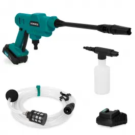 Gereduceerde Prijs Accu drukreiniger 20V | Incl. Accessoires - Incl. 2.0Ah Accu en Snellader