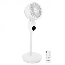 BREEZE Vloerventilator - fluisterstil - 88cm - wit | Incl. Afstandsbediening Direct Beschikbaar