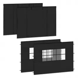 Bestseller Zijwanden Set - Voor Premium Partytent PT501XX | Zwart