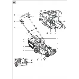 Onderdeel - Grasopvangbak compleet LM504DC Gratis Retour