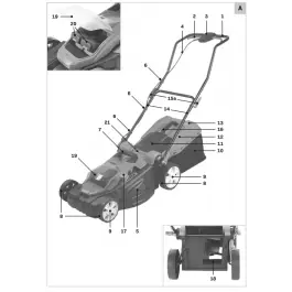 Gratis Retour Onderdeel - Maaihoogte versteller LM505DC
