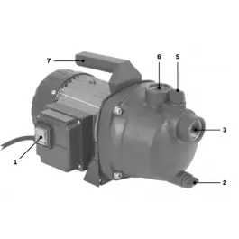 Handle including screws - GP525AC / GP526AC / GP527AC / GP528AC Wereldwijde Verzending