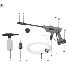 Assembled suction hose set, 5m - PW508DC Nieuwe Collectie