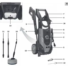Wheel + Cover set (2pcs) - PW502AC / PW505AC Bestel Nu