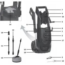 Veilige Betaling Gun and cable holder - PW509AC