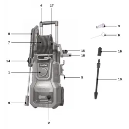 Handle hose reel - PW512AC / PW513AC / PW514AC Limited Edition