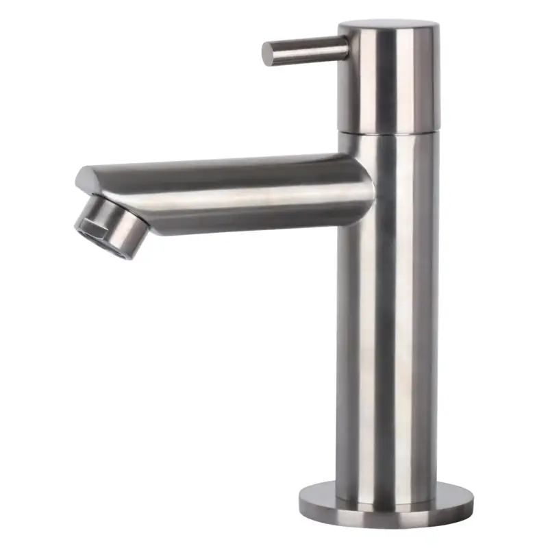 Actieprijs Differnz Toiletkraan Mix & Match - Waterbesparend - Mat Chroom - 42cm