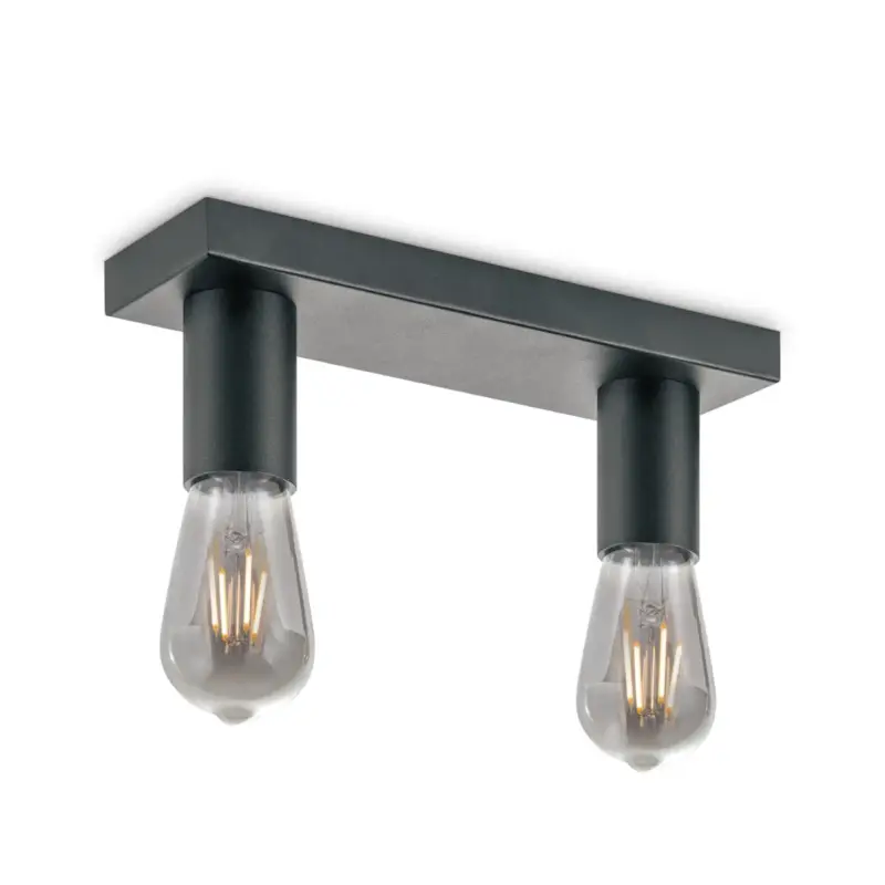 Weekendaanbieding Home Sweet Home ledspot Nitro zwart 2xE27