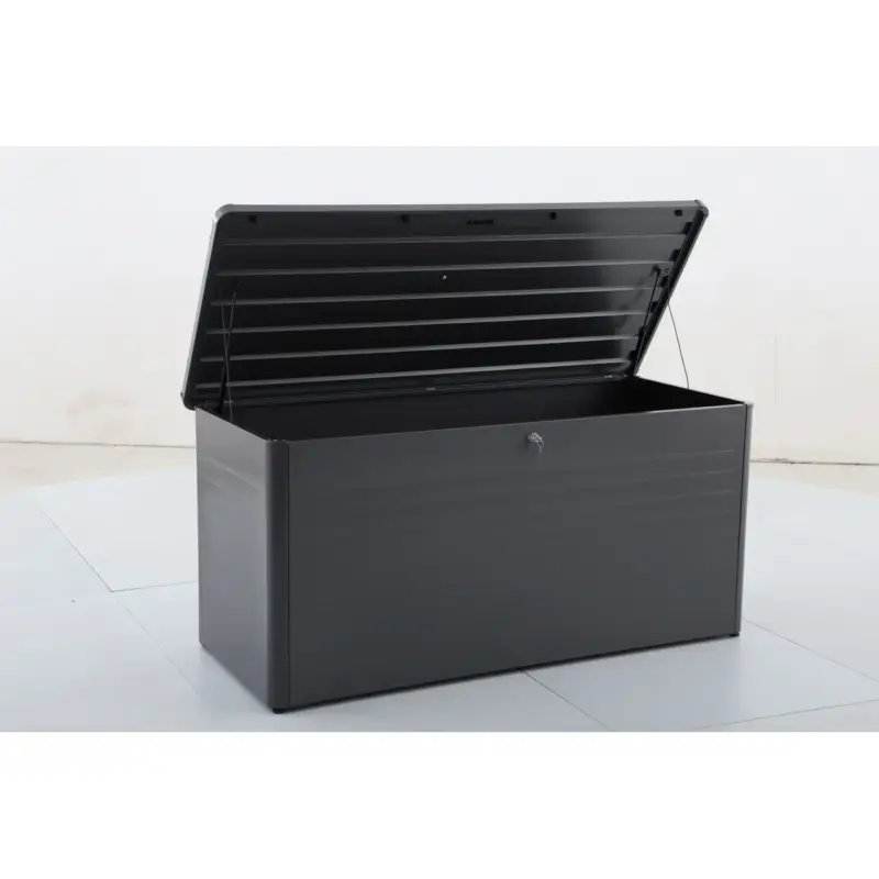 Beste Prijs Central Park Kussenbox Strongbox - Staal - Antraciet - 1030L - 180x79x83cm