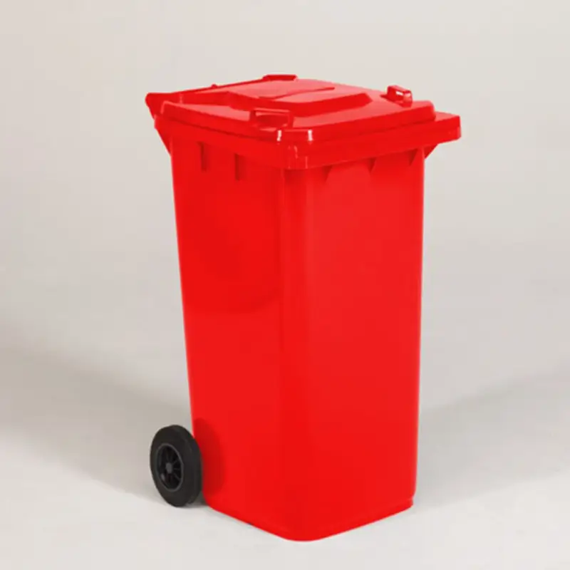 Shop Nu Engels rode afvalcontainer – 240 liter, HDPE kunststof