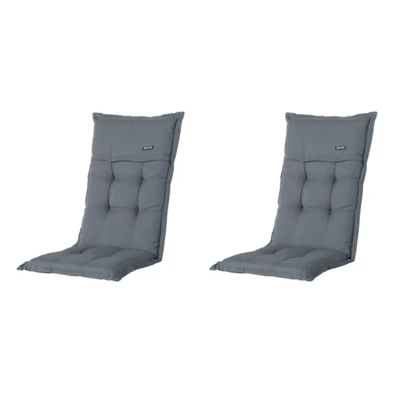 Uitverkoop Madison Tuinkussen lage rug - Rib grey - 105x50 - Grijs - 2 Stuks