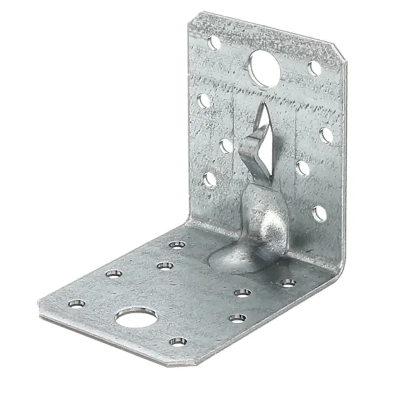 Alberts Hoekanker - Sendzimir Verzinkt Staal - Versterkt Rib - 70x70x55mm Modern