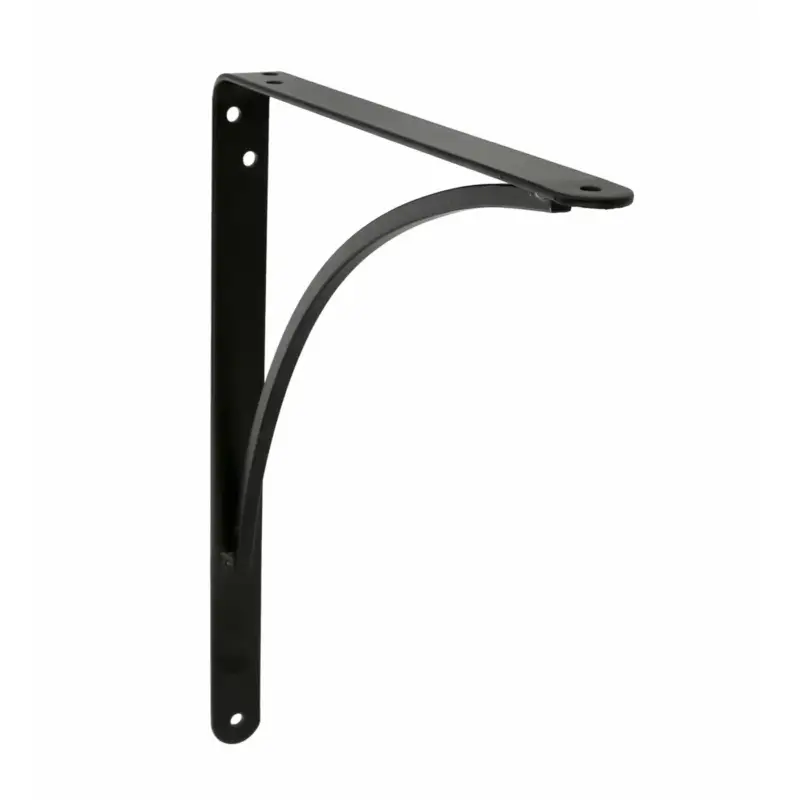 Ambachtelijk Amig Plankdrager/steun - Metaal - Zwart - H200 X B150 Mm