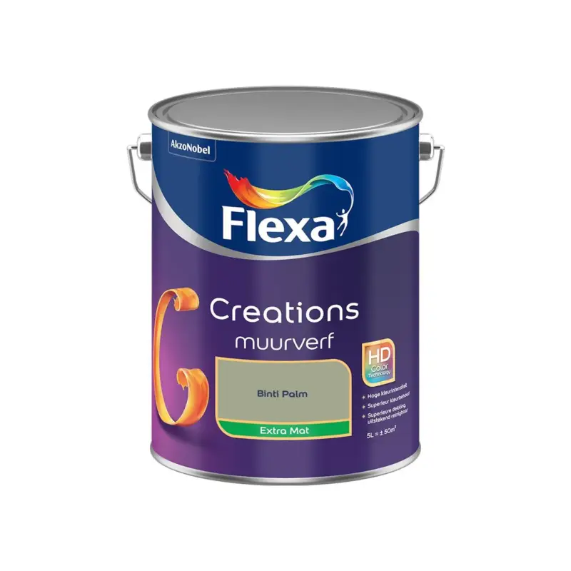 Voordeelprijs Flexa - Creations Muurverf Extra Mat - Binti Palm - Meng - 5 L