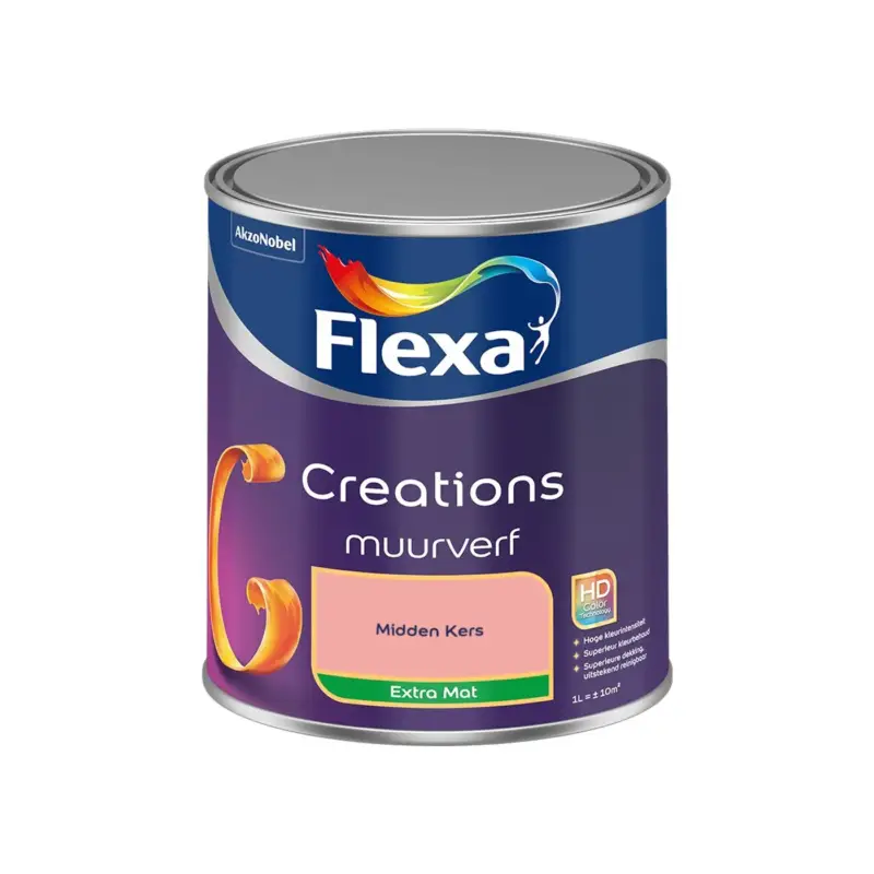 Wereldwijde Verzending Flexa - Creations Muurverf Extra Mat - Midden Kers - Meng - 1 L