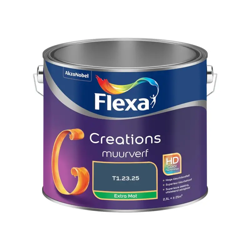 Actieprijs Flexa - Creations Muurverf Extra Mat - T1.23.25 - Meng - 2.5 L